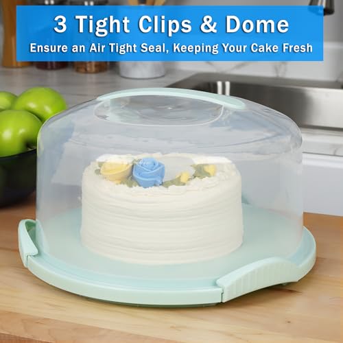 JOEY'Z Extra Large 13-Inch Cake Carrier with Lockable Lid & Handle