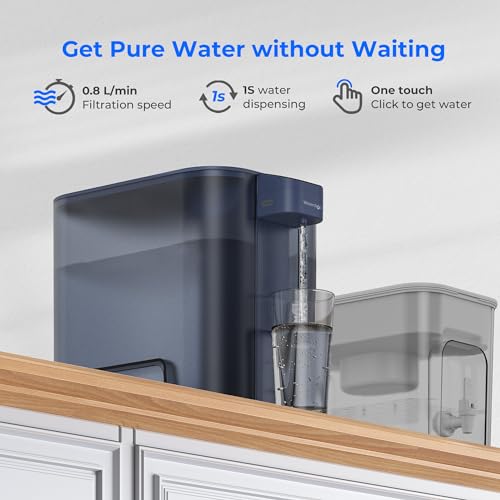 Waterdrop ED04B-L Mega Electric Water Filter Dispenser, Large 27-Cup,