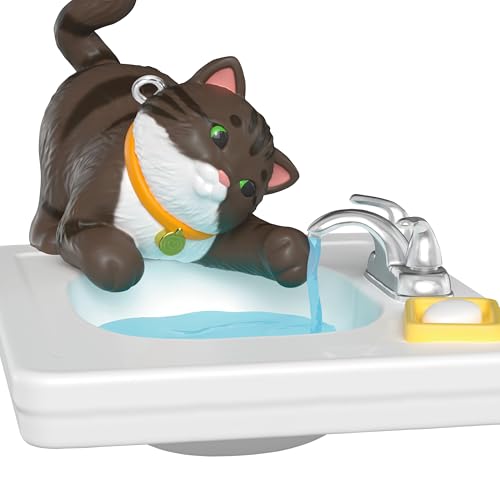 Hallmark Keepsake Mischievous Kittens 2026 Christmas Ornament – Cat at Sink In Gift Box