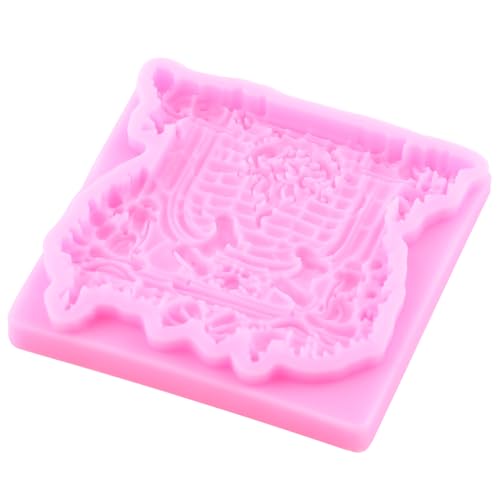 Christmas Fireplace Fondant Mold - Silicone Candy & Cake Decorating, Style J