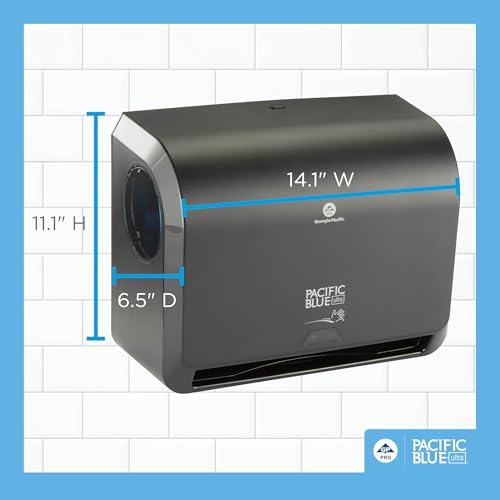 Automatic Touchless Paper Towel Dispenser for Small Spaces, Black