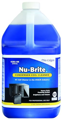 HVAC Coil Cleaner Foaming Alkaline-Based 1 Gallon with Cloth - Outdoor Use