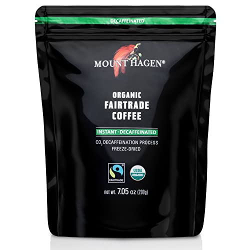 Mount Hagen Organic Decaffeinated Coffee, Freeze-Dried, Instant,