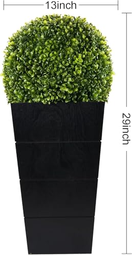 Artificial Boxwood Plant with Lights - 29 Inch Green Topiary with Pot - Variation of THIS listing