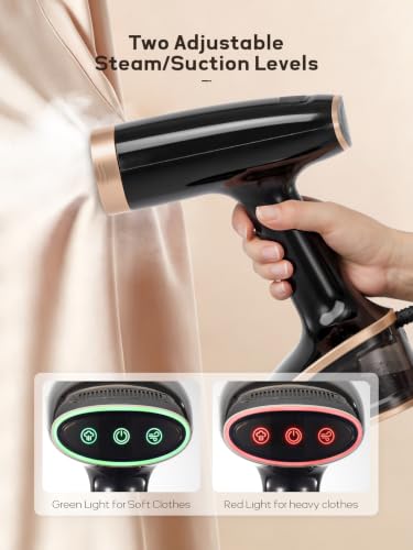 Handheld Clothes Steamer with Vacuum & Auto Sensor - Wrinkle Removal