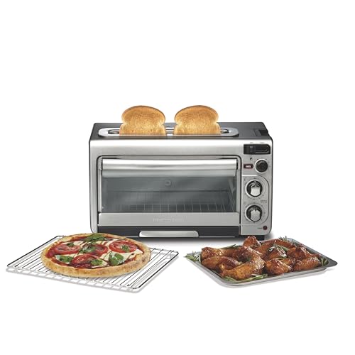 Hamilton Beach 2-in-1 Countertop Toaster Oven & Long Slot Toaster - Stainless Steel