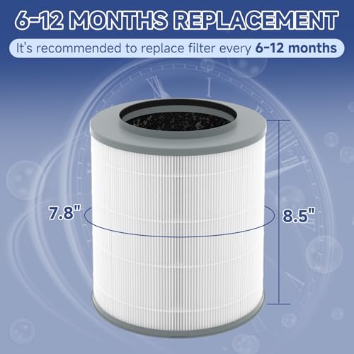 Sinnya 2 Pack 12030 True HEPA Air Filter Replacement for Clorox 11030 & 11031