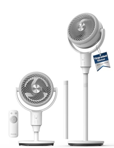 Pelonis Omni-Directional Air Circulator Fan with Remote Control - White