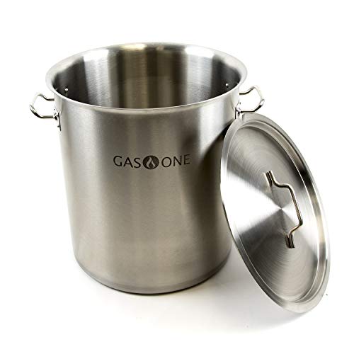 32 Quart Stainless Steel Turkey Fryer Pot with Basket - Deep Fry, Steam & Boiling