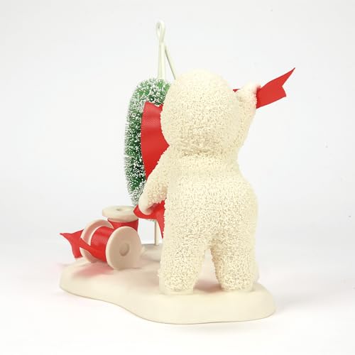 Department 56 Snowbabies Christmas Jubilee Wreath Topper Figurine, 4.72"