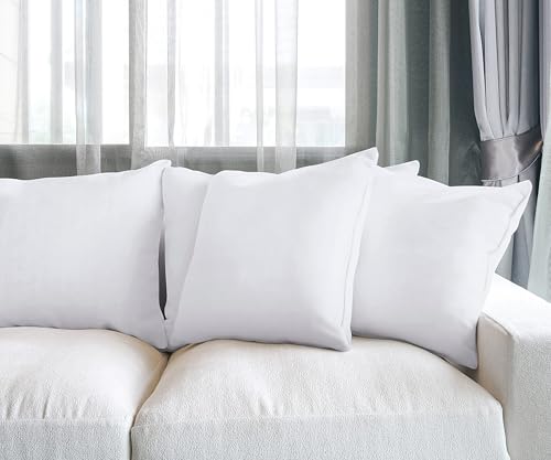 Utopia Bedding 22x22 Inch Throw Pillow Inserts Set of 4 - Supportive & Fluffy