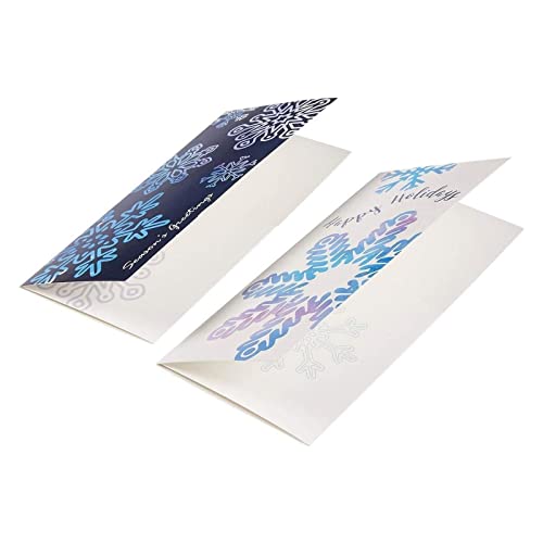 Snowflake Winter Money Envelope Pack — 36 Gift Card & Cash Holders with Elegant Design