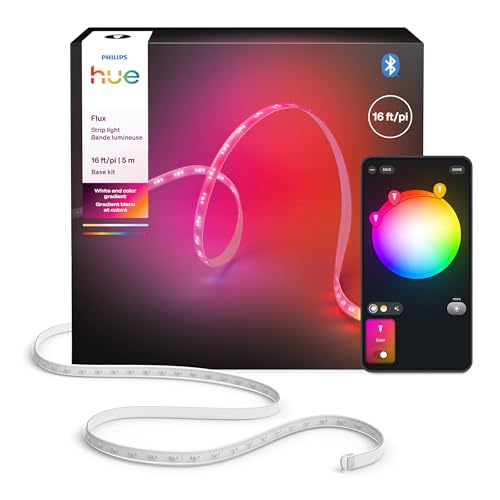 Philips Hue Flux 16-Foot RGBWWIC LED Light Strip - Color & White Ambiance, App & Voice Control