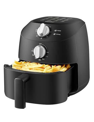 Mini Air Fryer 2.1 Quart Compact Small Kitchen Countertop Black - Basic Variation