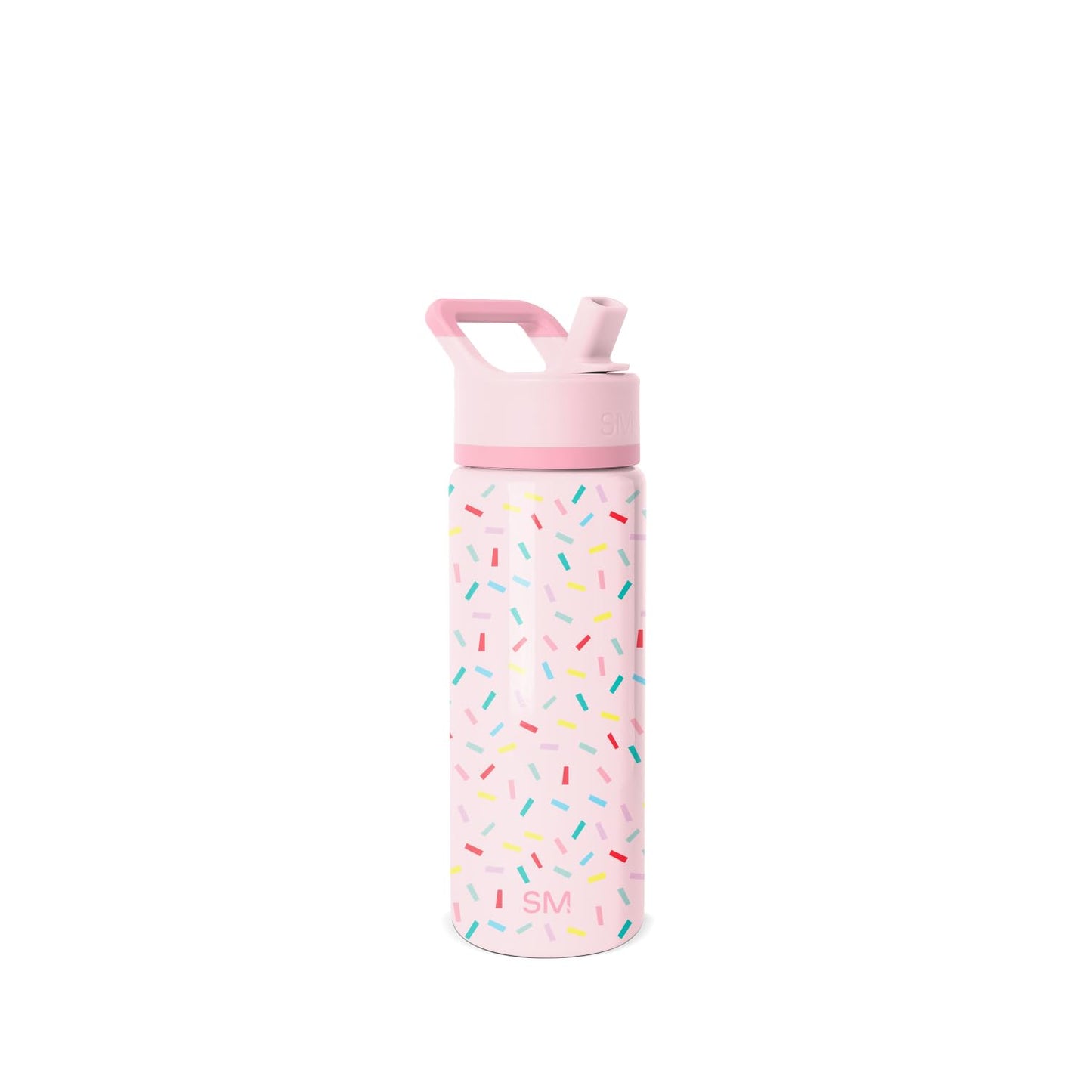 Simple Modern Kids Summit Water Bottle with Straw Lid | 18oz Stainless Steel Cup Insulated Tumbler for Toddlers, School | Confetti