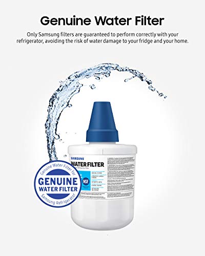 Samsung HAFCU1/XAA Genuine Refrigerator Water Filter, Reduces 99% of