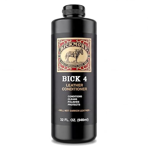 Bick 4 Leather Conditioner & Cleaner 32 oz - Won't Darken Boots, Bags, Furniture