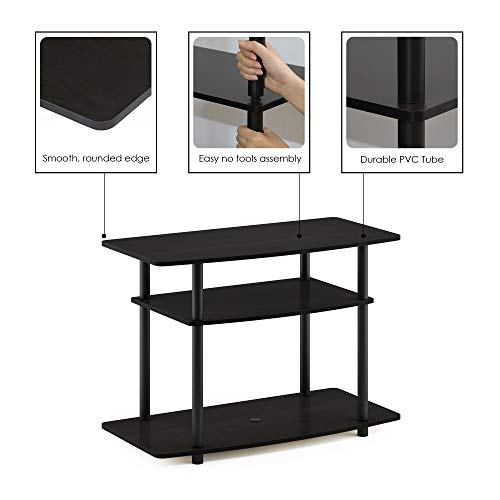 Furinno Turn-N-Tube No Tools 3-Tier Entertainment Center TV Stand for