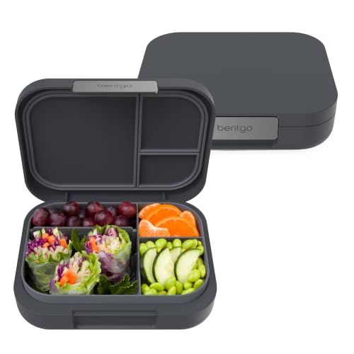 Bentgo Modern Adult Bento Lunch Box Dark Gray with 3-4 Compartments