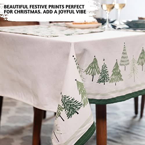 Folkulture Christmas Story Rectangular Table Cloth 60x102 Inch for Holiday Decor