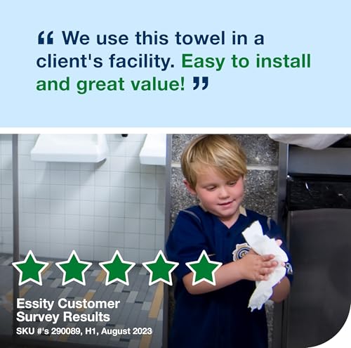 White Hand Towel Rolls 6 Pack - 700 ft Bulk Paper Towels for Restrooms - Advanced ECOLOGO Certified