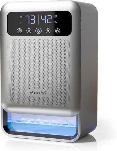 Dehumidifier with Large Water Tank - Quiet Auto Shut Off for Bedroom & Bathroom