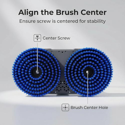 YUYUXB Replacement Brush Heads for Bissell Spinwave Steam Mop - Deep Cleaning Pads