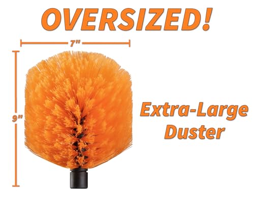 13ft Cobweb Duster with Extend-A-Reach Aluminum Pole - High Reach Cleaning Tool