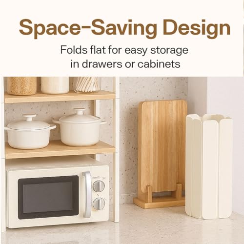 White Stone Drying Mat for Kitchen Counter - 23.62 x 15.35 Inches, Absorbent & Collapsible