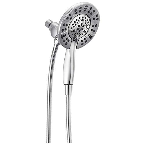 Chrome Dual Shower Head with Handheld Spray - 4 Spray Options, 1.75 GPM