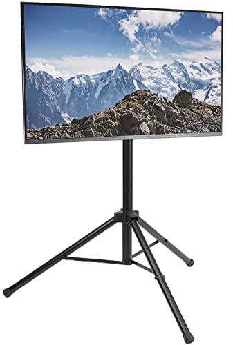 VIVO Adjustable Tripod TV Stand for 32-55 Inch Flat Screens, Black, Model STAND-TV55T