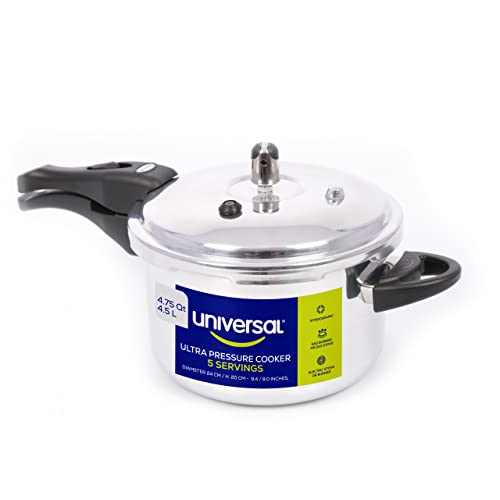 Universal Ultra 4.8 Quart Pressure Cooker - Anti-Rust Aluminum, 5-Servings