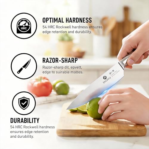 Japanese High Carbon Stainless Steel Knife Set with Block - 16 Piece Professional Kitchen Knives