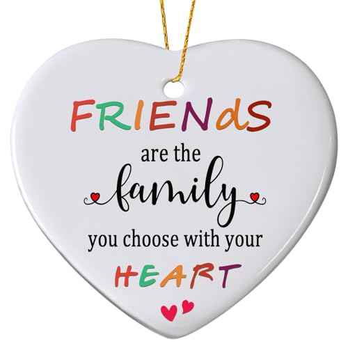 Friends Christmas Ornaments 2025, Friend Ornaments for Women, Friends are The Family We Choose Ornament, Best Friend, Friendship Gifts for Women