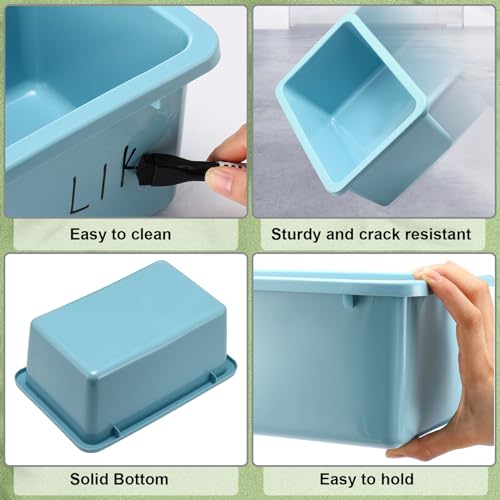 Classroom Cubby Book Bins Set - Retro Color, 24 Pieces with Labels