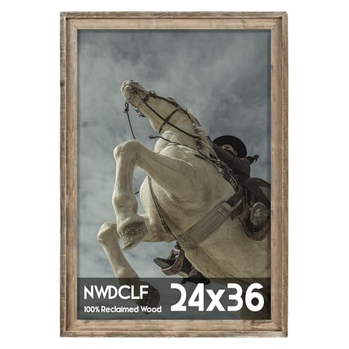24x36 Rustic Reclaimed Wood Picture Frame - Shadow Box Wall Decor