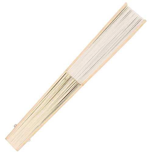Cream Paper Hand Fans with Organza Bags 50pcs Wedding Party Favors DIY Decor