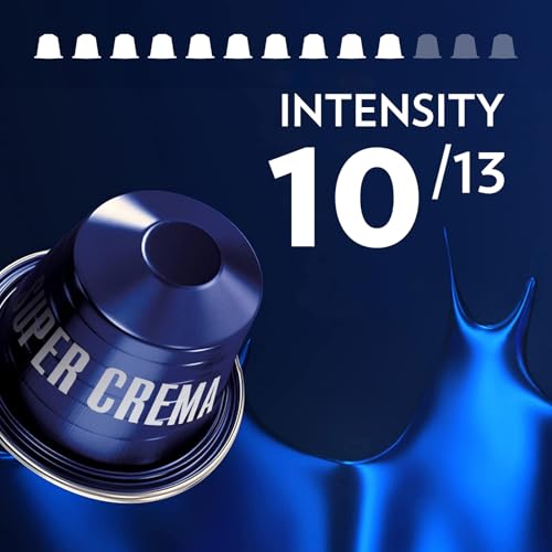 Lavazza Super Crema Coffee Capsules - 60 Count for Nespresso Machines - Medium Roast Arabica & Robusta Blend