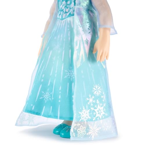Disney Store Elsa Once Upon a Story Doll - 16 Inch Disney Princess Toy with Reflective Eyes & Detailed Costume