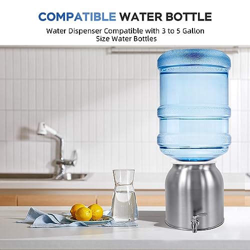 Stainless Steel Water Dispenser 2.5 Gallon with Silver Finish & 18/8 Spigot