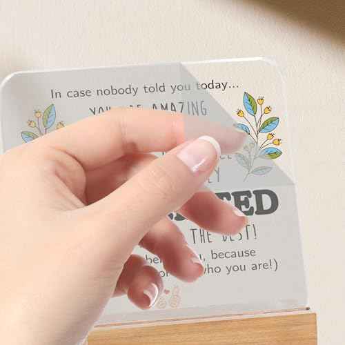 Inspirational Appreciation Gifts for Coworker Teacher Friends - Office Desk Decor - Thank You Christmas Stocking Stuffers for Employee - Welcome Farewell Birthday Retirement (4 X 4 Inches)