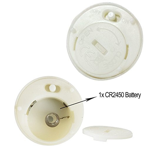 iZAN 6 PCS Flameless LED Battery Operated Tealight Candles with Remote and Timer Flickering Electric Decorative Tea Lights for Christmas Home Party Wedding Decorations 1.5¡±x1.6¡± Batteries Included