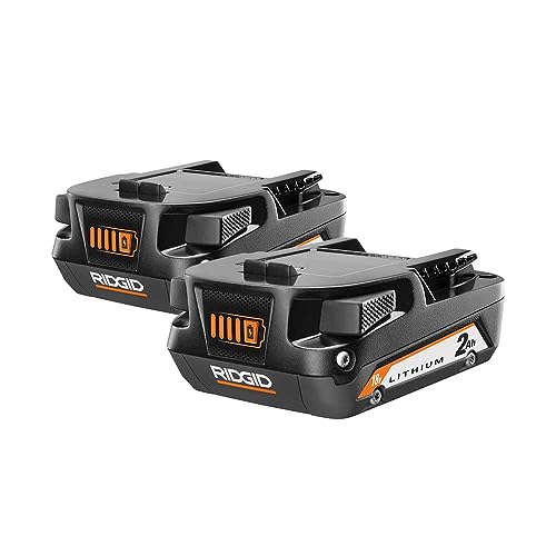 RIDGID 18V Lithium-Ion Compact Power Tool Battery 2-Pack AC8400802P