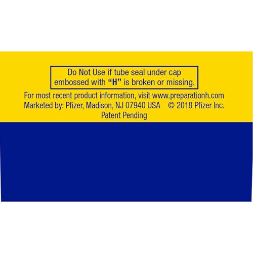 Preparation H Hemorrhoid Symptom Treatment Cream (0.9 Ounce Tube), Maximum Strength Multi-Symptom Pain Relief with Aloe