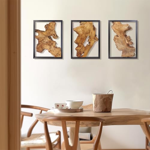 Irregular Natural Wood Wall Decor - Handcrafted Rustic Home Art - NAHARO