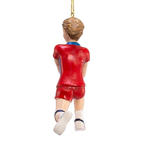 Kurt S. Adler Volleyball Ornament, 4.5in, Red and Blue, Volleyball Player, Christmas