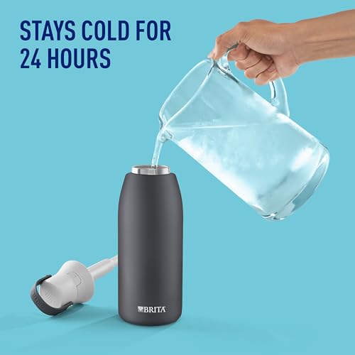 32oz Insulated Stainless Steel Water Bottle with Filter - BPA-Free Reusable