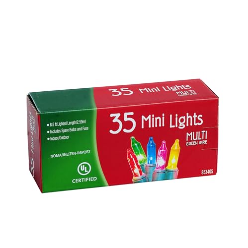 Indoor/Outdoor 35-Count Multi-Color Christmas Light Set with 8.5 ft Length
