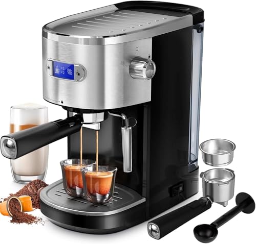 COWSAR 20 Bar Espresso Machine - Black-8054H Compact Coffee Maker