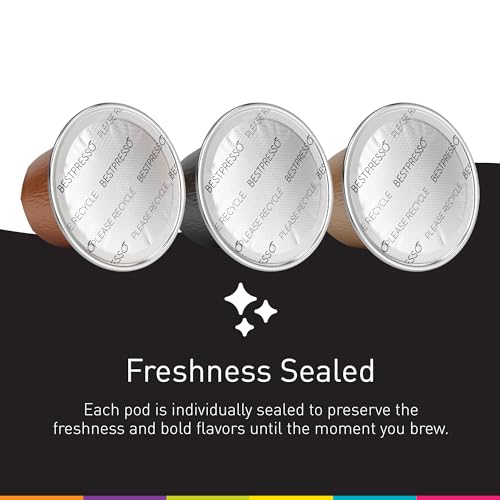 Intenso Coffee Pods for Nespresso Original Machine - 120 Count, Aluminum, Certified Espresso Blend - Variation: 120 Count